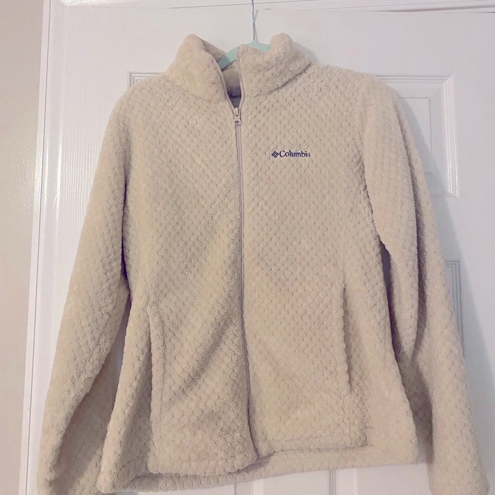 Columbia Cream Fleece Jacket